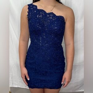 Blue Homecoming Dress